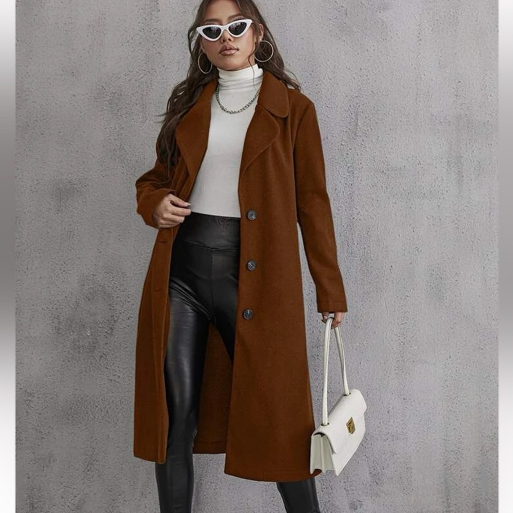 Long blazer overcoat